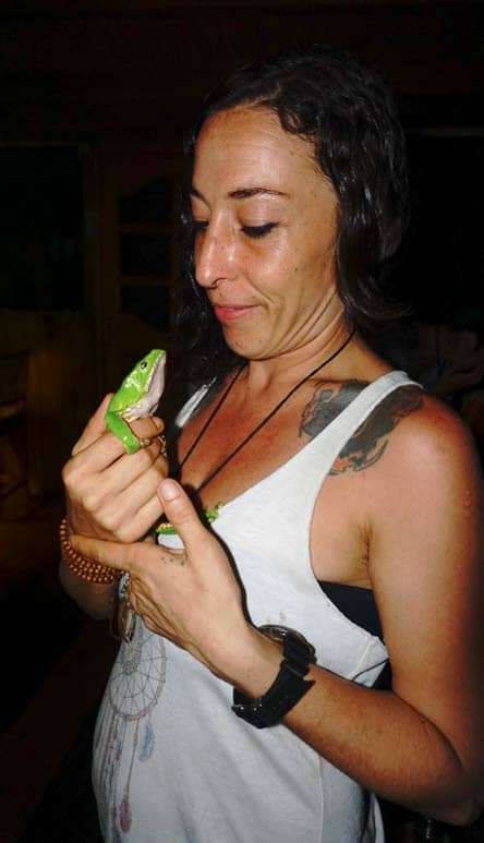 Cristina and kambo frog apprenticeship